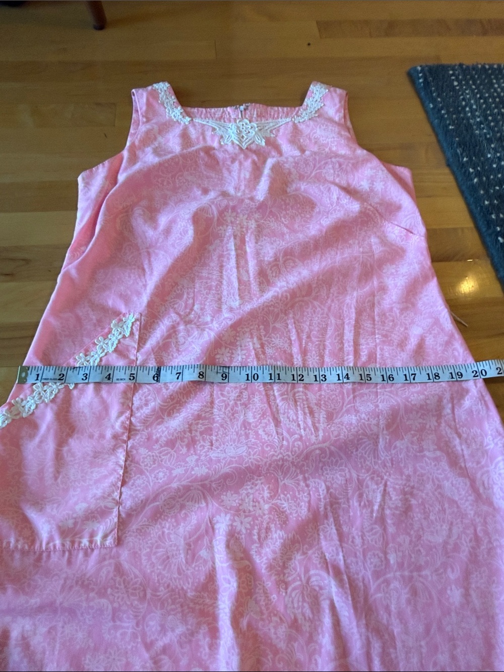 Lilly Pulitzer Pink Embroidered Sleeveless Shift Dress - Picture 8 of 9